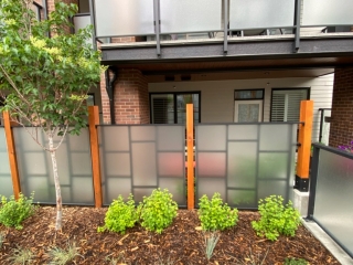 Vinyl Wrap Posts Custom privacy wall